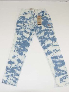 Levi's Women's 721 High Rise Skinny Ankle Jeans Size 2 / 26 NWT Blue White Denim
